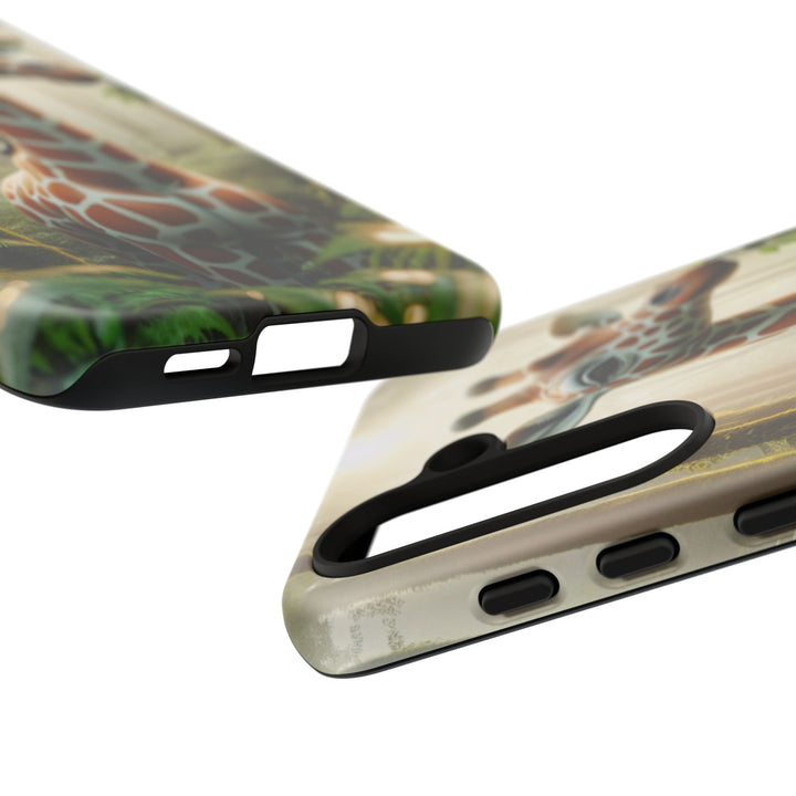 Giraffe Tough Phone Case - Cute Animal Design for Nature Lovers
