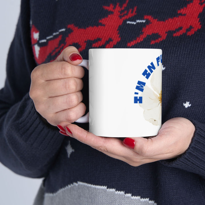 Blooming Flower Ceramic Mug - "I'M IN FULL BLOOM" - Perfect Gift for Nature Lovers