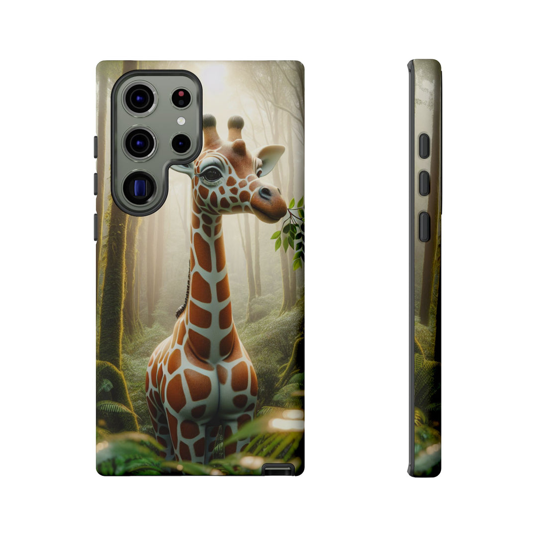 Giraffe Tough Phone Case - Cute Animal Design for Nature Lovers