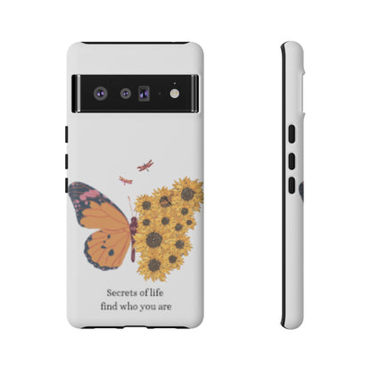 Butterfly & Sunflower Phone Case - "Secrets of Life" Design