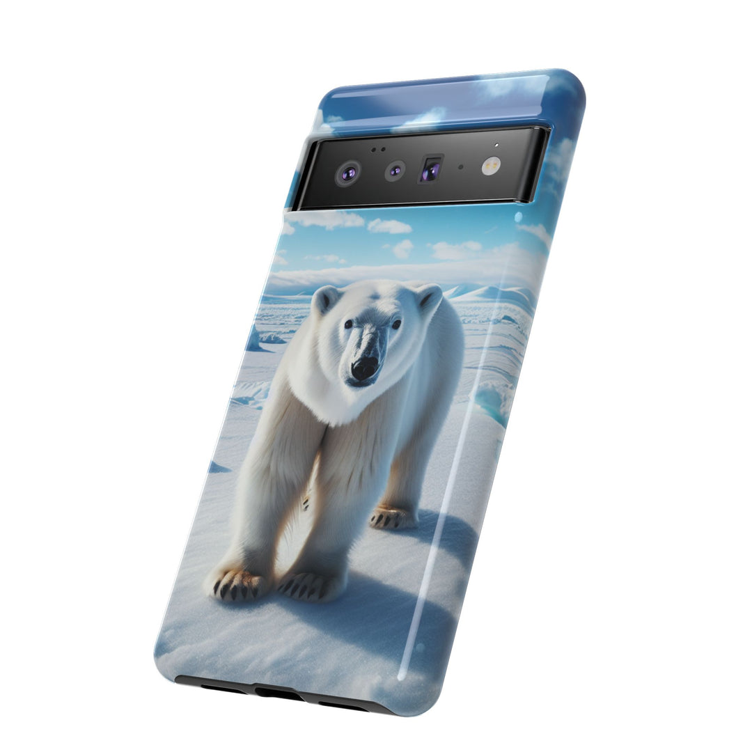 Polar Bear Tough Phone Case - Durable Protector with Arctic Design