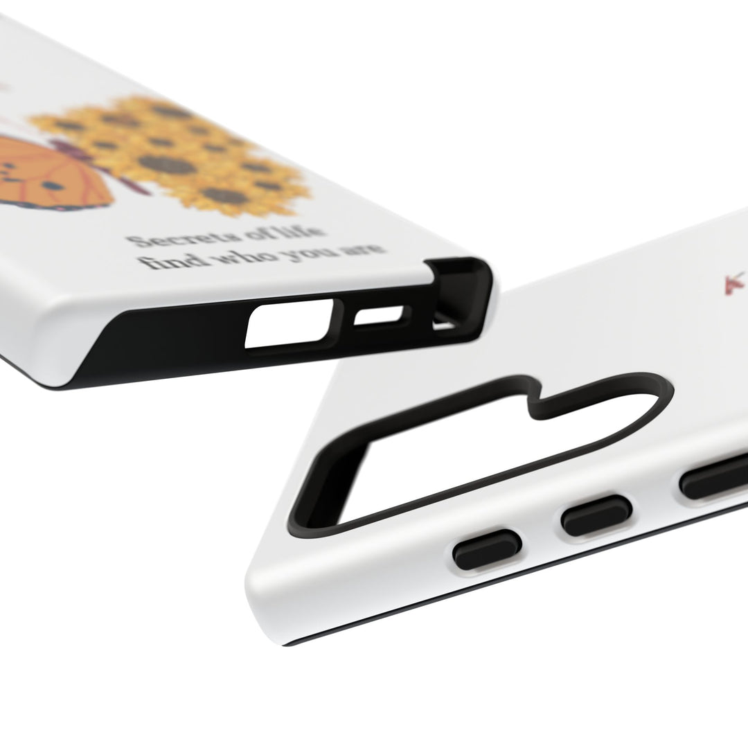 Butterfly & Sunflower Phone Case - "Secrets of Life" Design