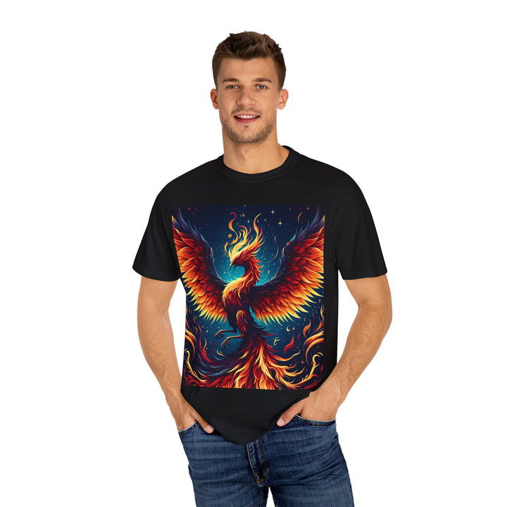Phoenix Fire Unisex T-Shirt - Artistic Flame Design, Graphic Tee, Trendy Apparel, Gift for Art Lovers, Summer Fashion