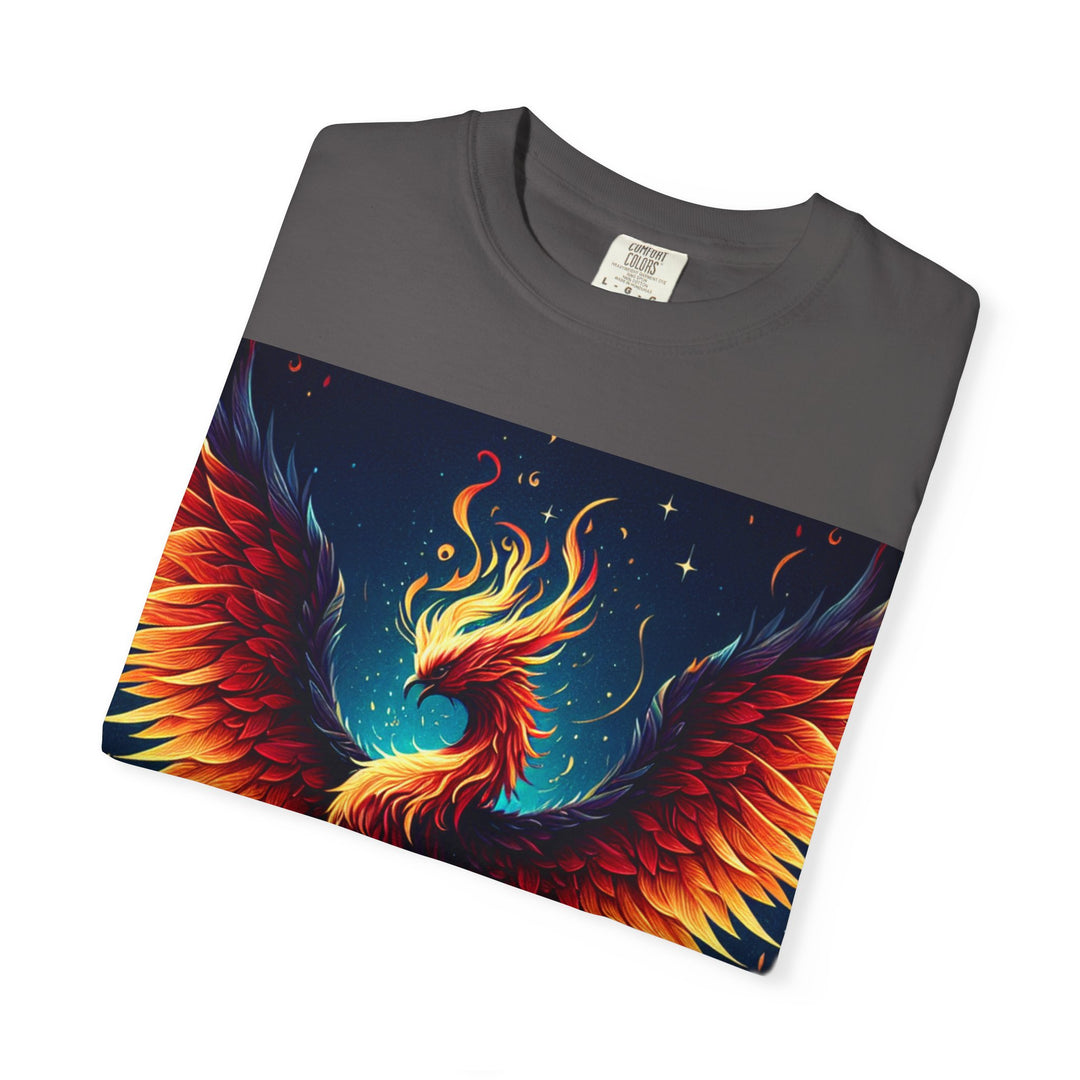 Phoenix Fire Unisex T-Shirt - Artistic Flame Design, Graphic Tee, Trendy Apparel, Gift for Art Lovers, Summer Fashion