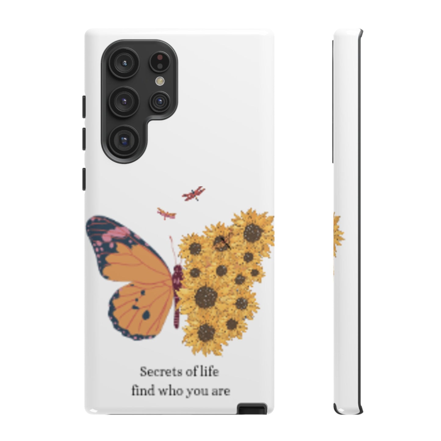 Butterfly & Sunflower Phone Case - "Secrets of Life" Design