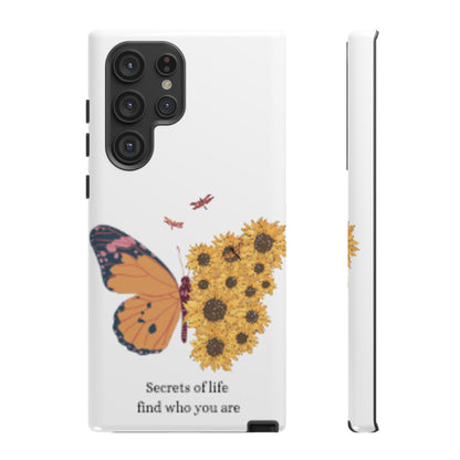 Butterfly & Sunflower Phone Case - "Secrets of Life" Design