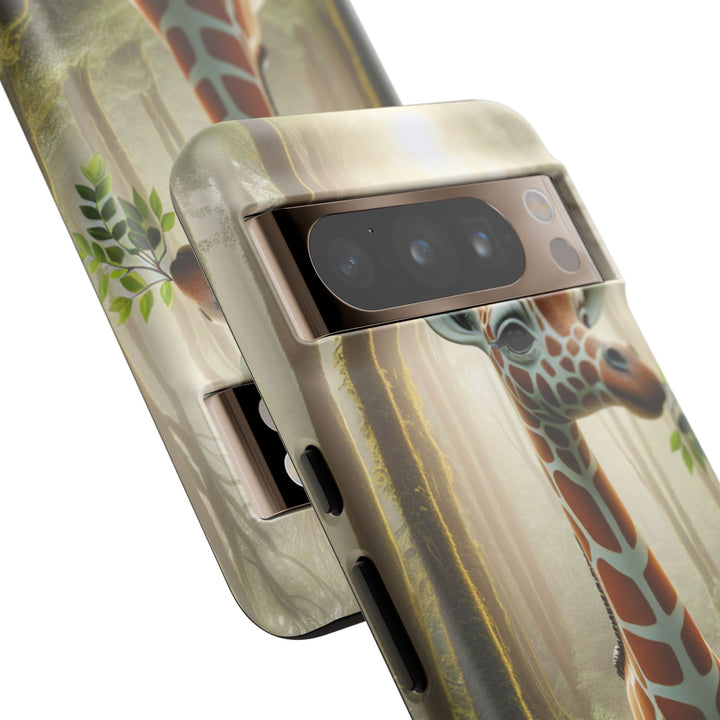 Giraffe Tough Phone Case - Cute Animal Design for Nature Lovers