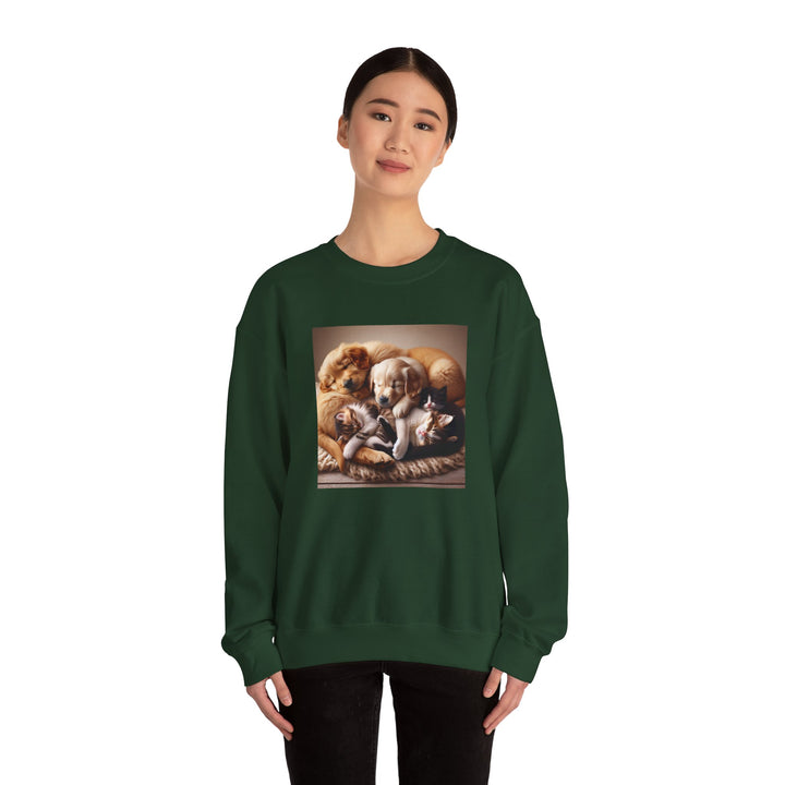 Cozy Pet Lovers' Crewneck Sweatshirt | Cute Dog Design | Gift for Animal Lovers | Comfy Pullover | Birthday or Holiday Gift