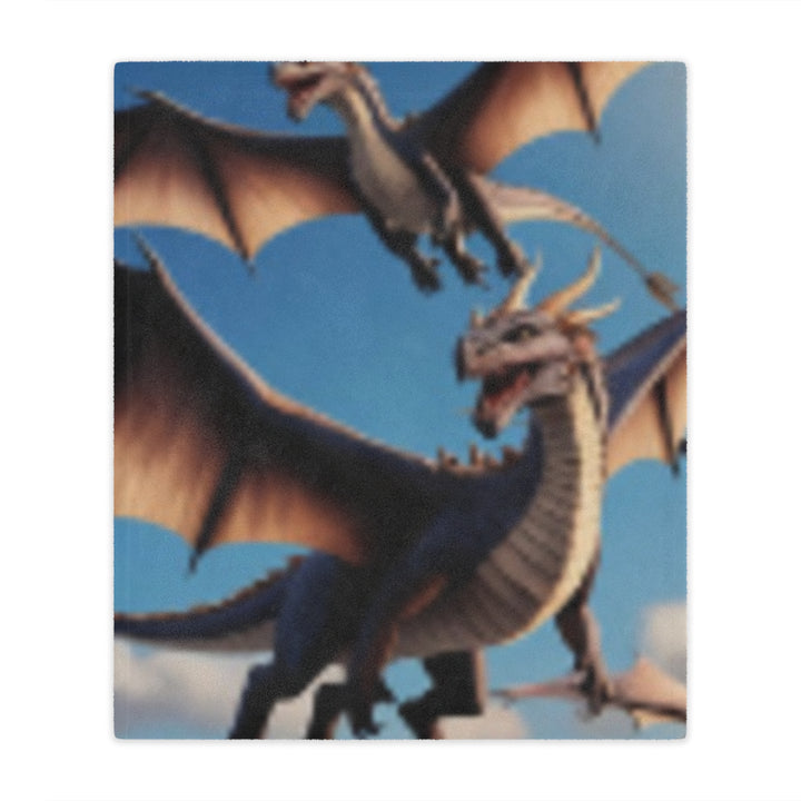 Cozy Dragon Minky Blanket - Perfect for Kids and Fantasy Lovers