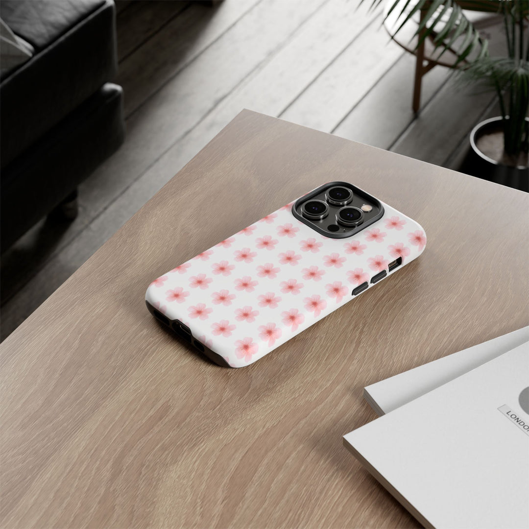 Cherry Blossom Tough Phone Case - Floral Design for Spring & Summer