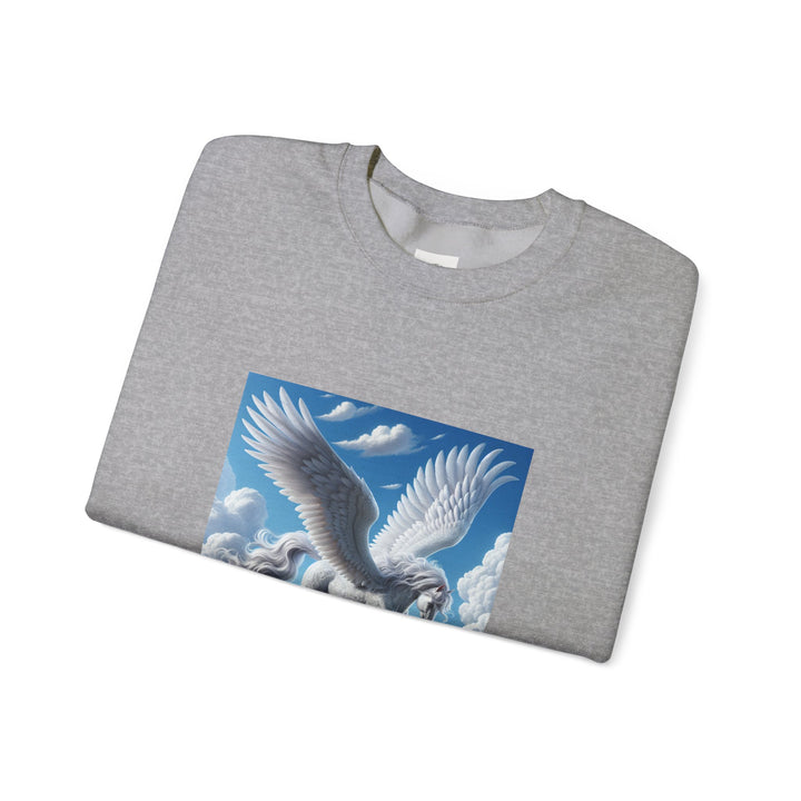 Mythical Pegasus Crewneck Sweatshirt, Cozy Unicorn Gift, Fantasy Apparel, Perfect for Fall, Unique Unisex Sweatshirt
