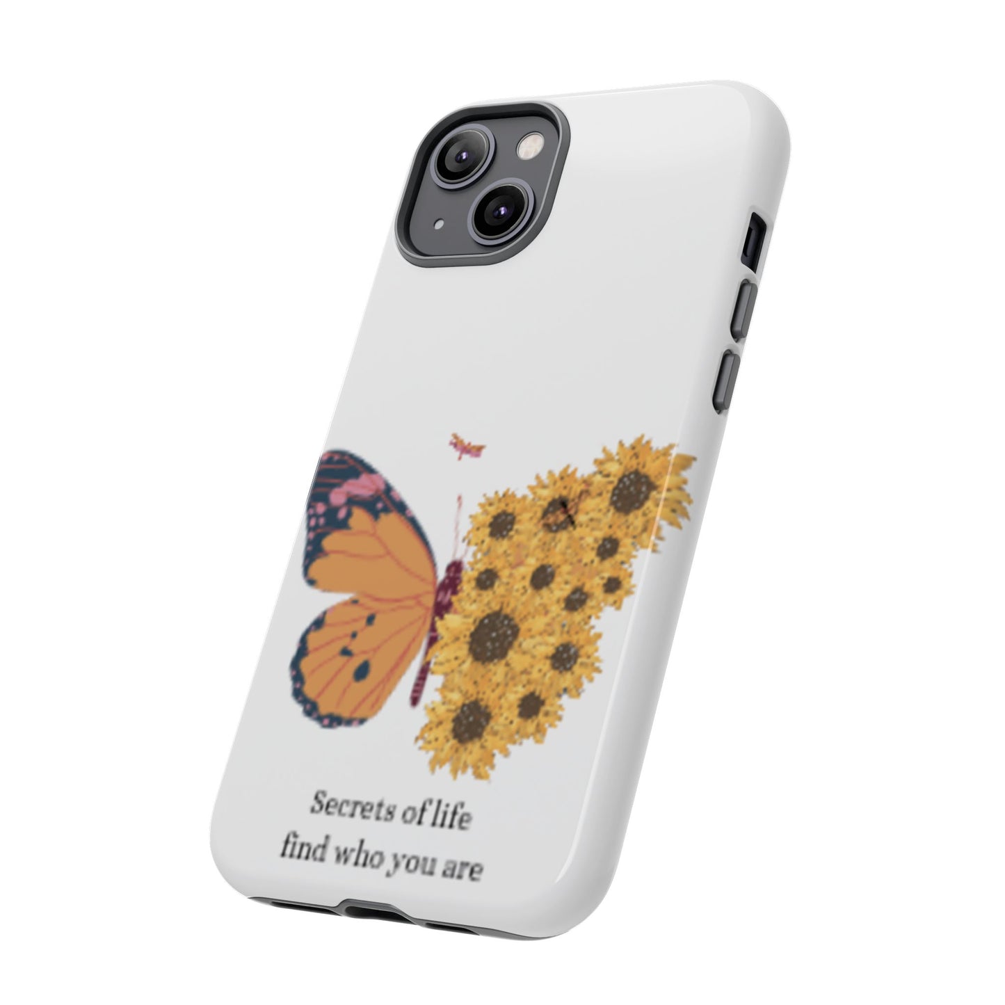 Butterfly & Sunflower Phone Case - "Secrets of Life" Design