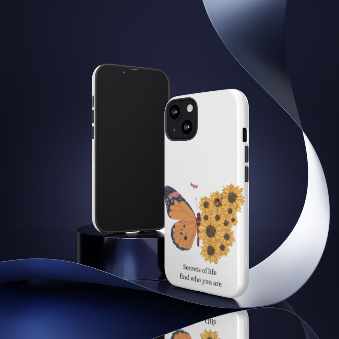 Butterfly & Sunflower Phone Case - "Secrets of Life" Design