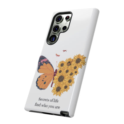 Butterfly & Sunflower Phone Case - "Secrets of Life" Design
