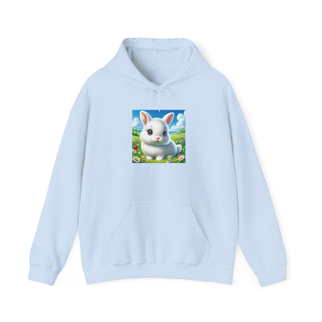 Cute Bunny Hooded Sweatshirt for Animal Lovers, Cozy Apparel for Spring, Easter Gift, Gift for Kids, Casual Wear