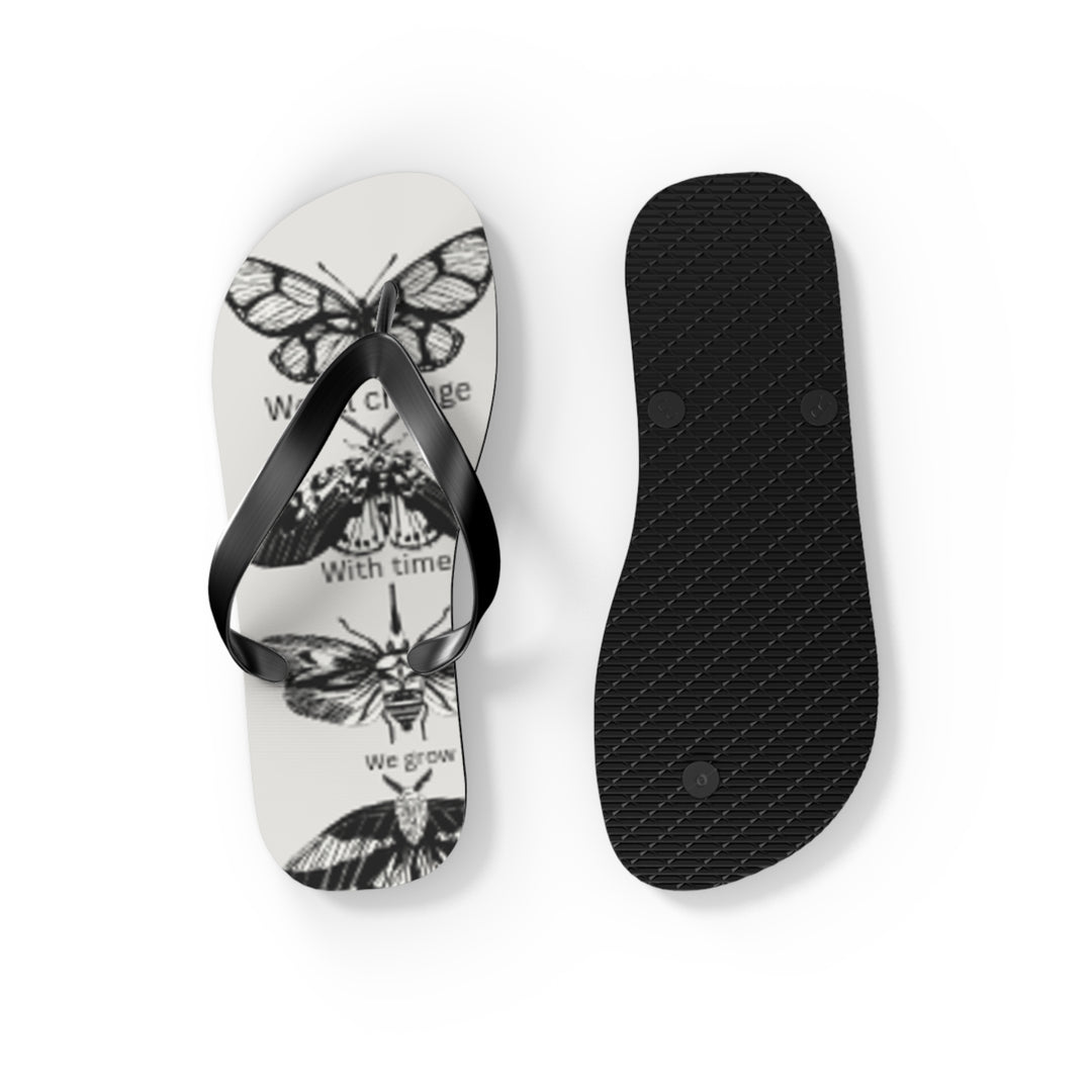 Inspirational Butterfly Flip Flops - Embrace Change and Growth