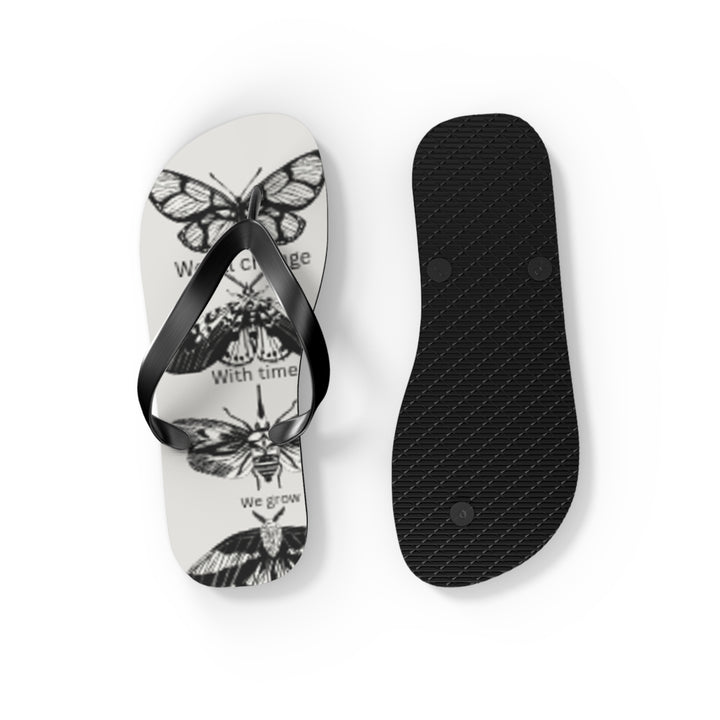 Inspirational Butterfly Flip Flops - Embrace Change and Growth