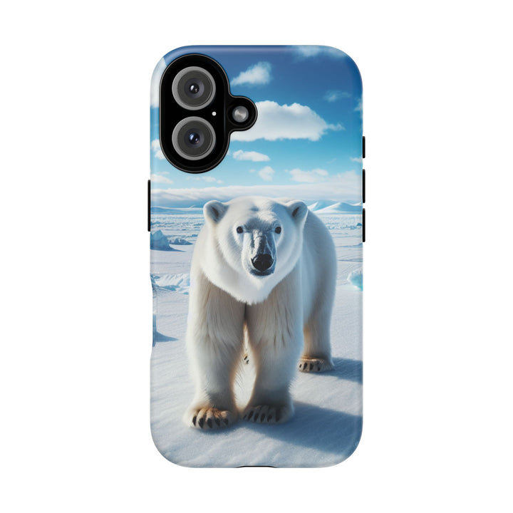 Polar Bear Tough Phone Case - Durable Protector with Arctic Design
