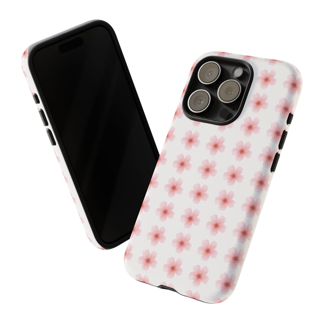 Cherry Blossom Tough Phone Case - Floral Design for Spring & Summer