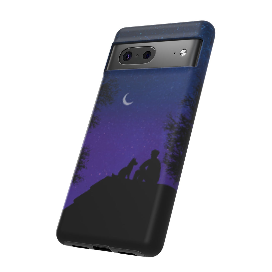 Starry Night Phone Case for Dog Lovers