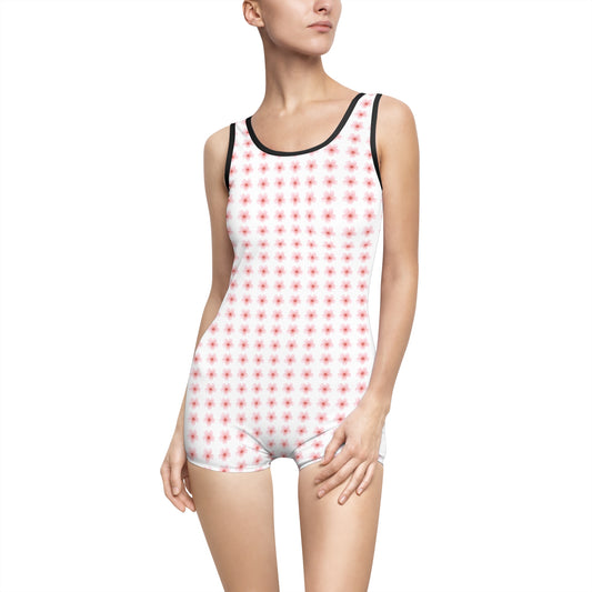 Women's Vintage Floral Swimsuit - Retro Summer Swimwear