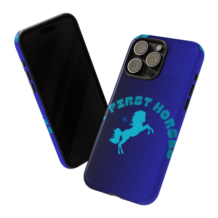 But First Horses Phone Case – Durable Tough Case for Horse Lovers