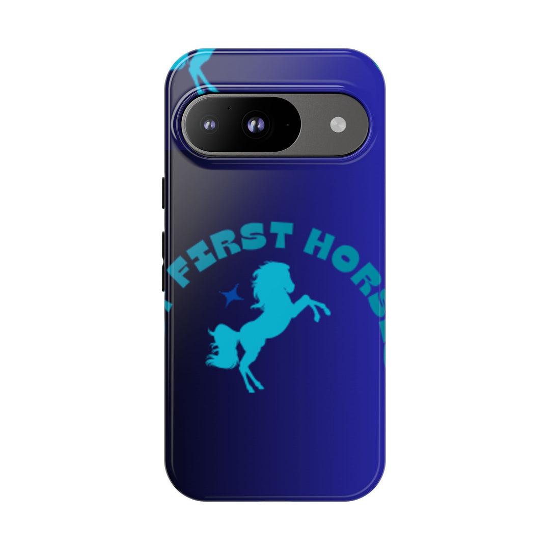 But First Horses Phone Case – Durable Tough Case for Horse Lovers