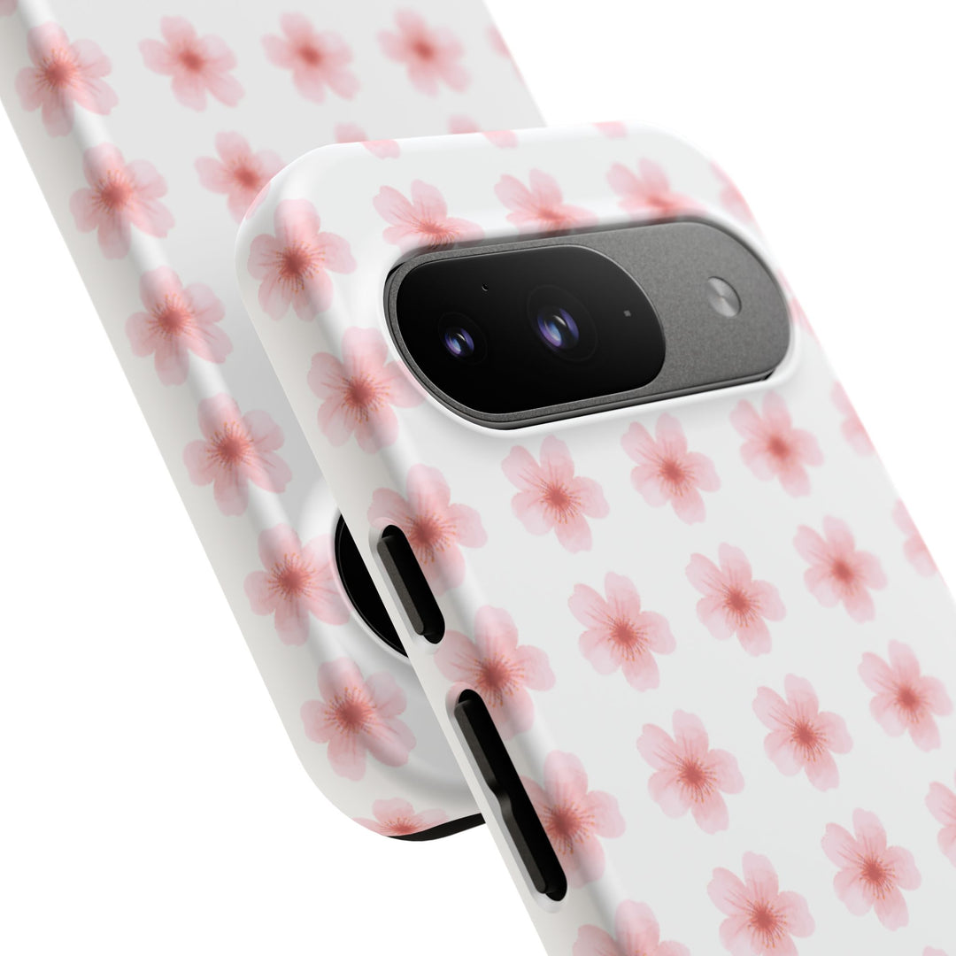 Cherry Blossom Tough Phone Case - Floral Design for Spring & Summer
