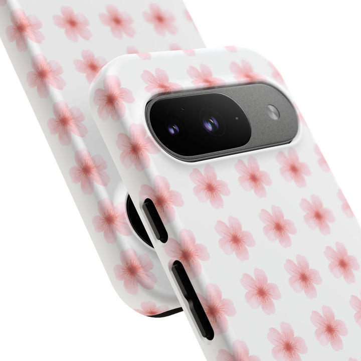 Cherry Blossom Tough Phone Case - Floral Design for Spring & Summer