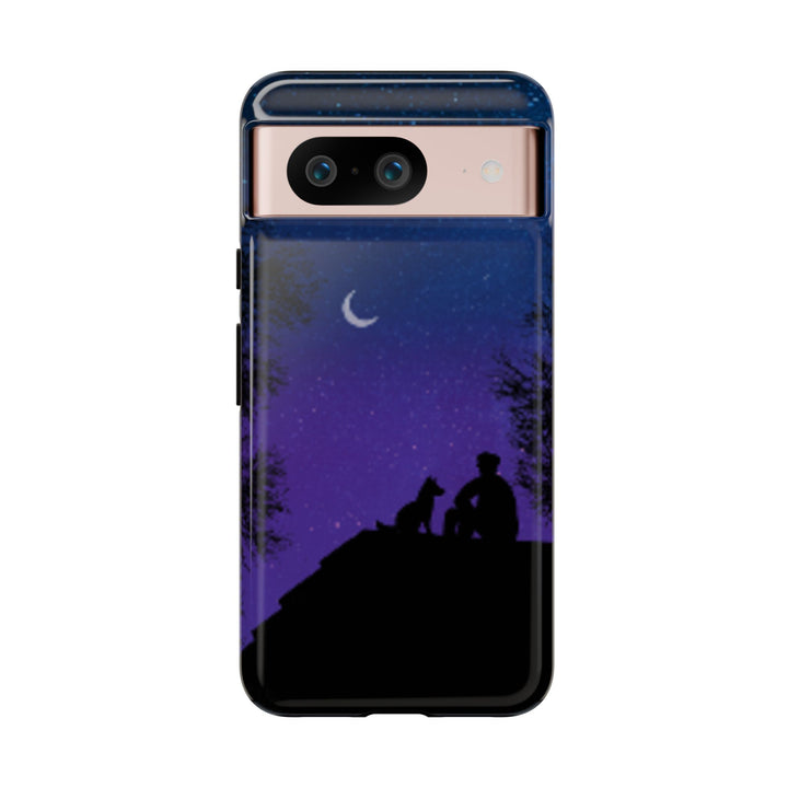 Starry Night Phone Case for Dog Lovers