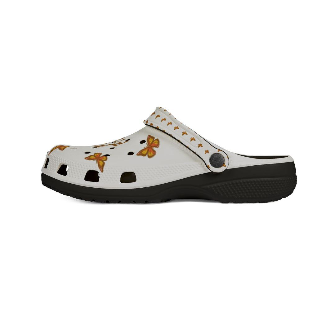 Fly Free EVA Foam Clogs - Butterflies Design for Comfortable Everyday Wear