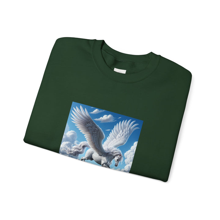 Majestic Pegasus Crewneck Sweatshirt – Cozy Fantasy Gift, Unicorn Lovers Apparel, Magical Sweatshirt, Dreamy Gifts, Casual Trendy Wear