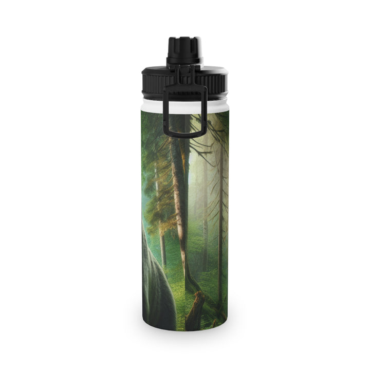 Bear Forest Adventure Stainless Steel Water Bottle with Sports Lid
