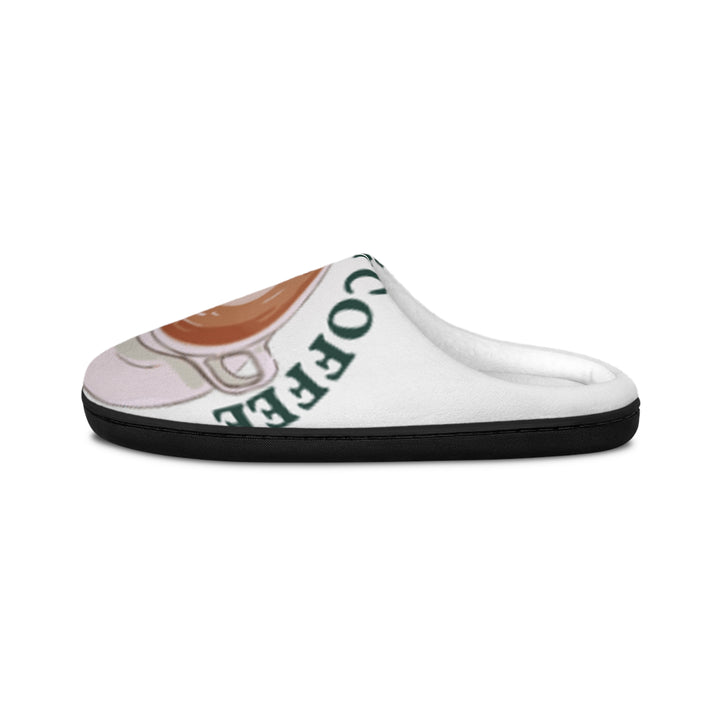 Funny Women&#39;s Coffee Slippers - &quot;But First, Coffee&quot; Indoor Footwear