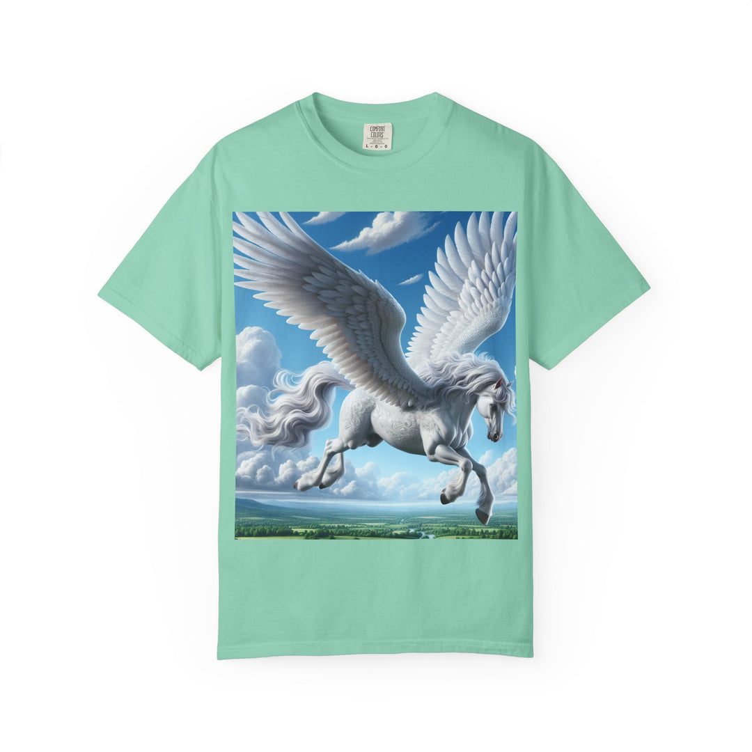 Mythical Pegasus Unisex Garment-Dyed T-shirt | Dreamy Fantasy Art Tee
