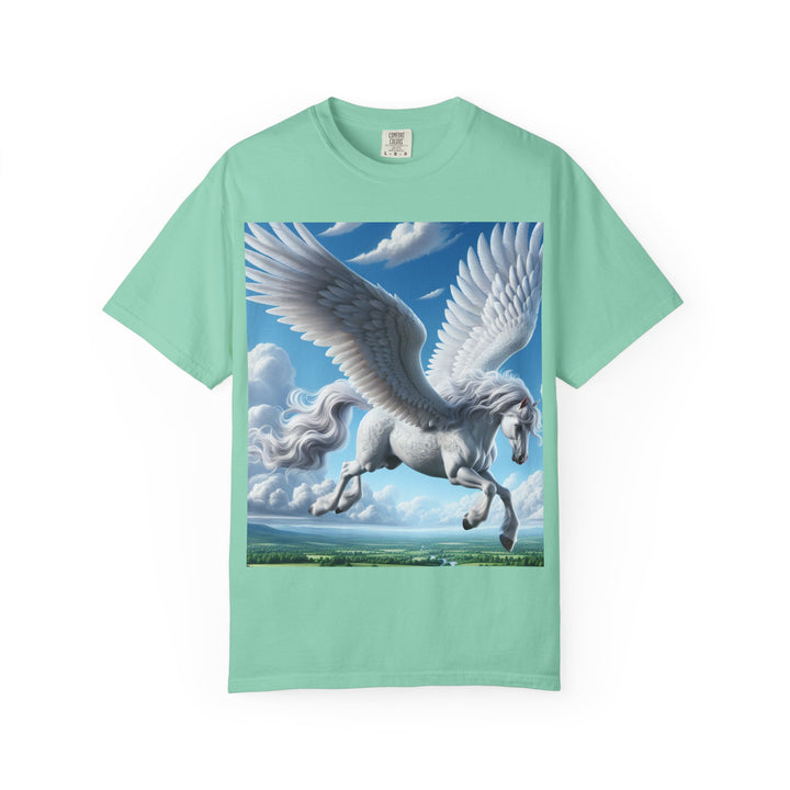 Mythical Pegasus Unisex Garment-Dyed T-shirt | Dreamy Fantasy Art Tee