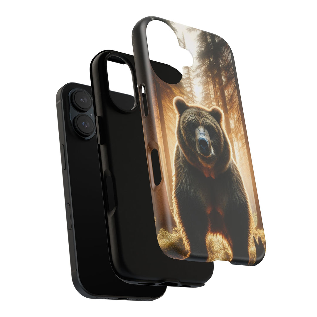 Wildlife Phone Case - Tough Cases with Bear Design, Nature Lover Gift, Animal-Themed Accessories, Eco-Friendly Tech Protection