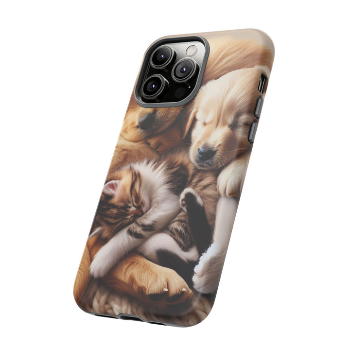 Cute Pets Phone Case - Adorable Dog and Cat Design for Animal Lovers