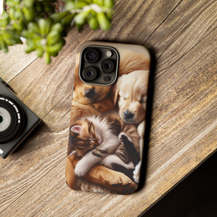 Cute Pets Phone Case - Adorable Dog and Cat Design for Animal Lovers