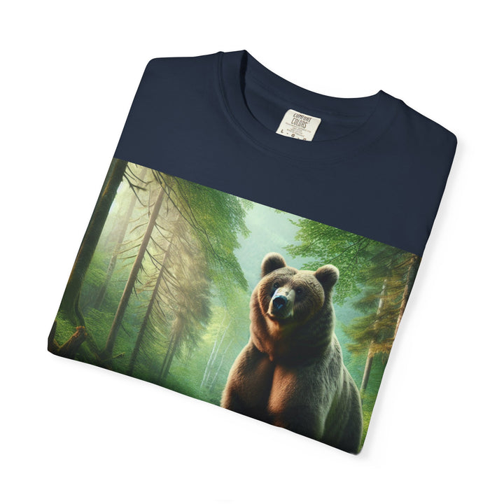 Nature-Inspired Unisex Bear Graphic Tee - Ideal for Outdoor Enthusiasts