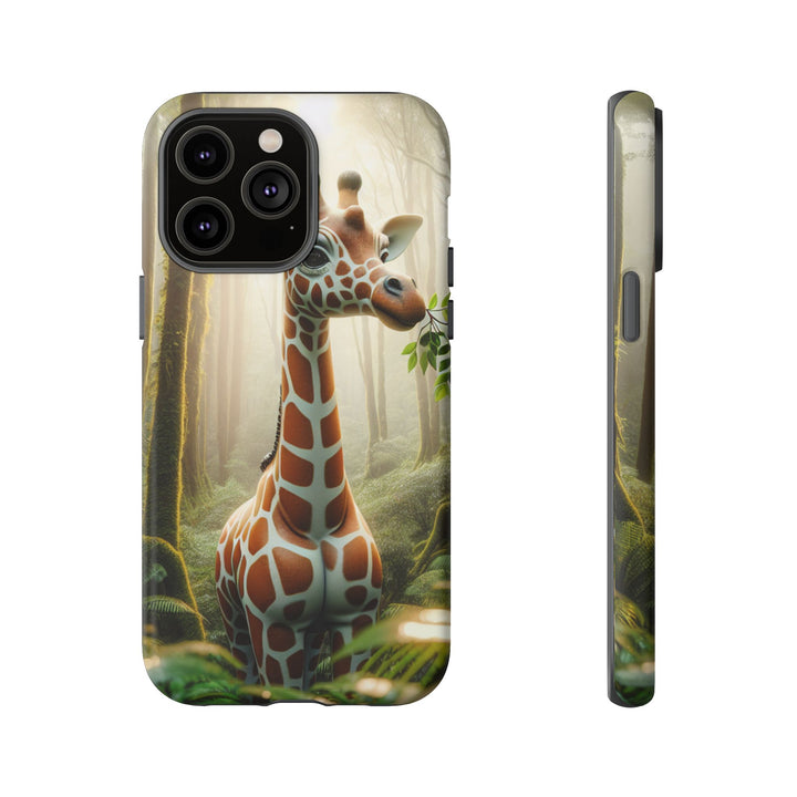 Giraffe Tough Phone Case - Cute Animal Design for Nature Lovers
