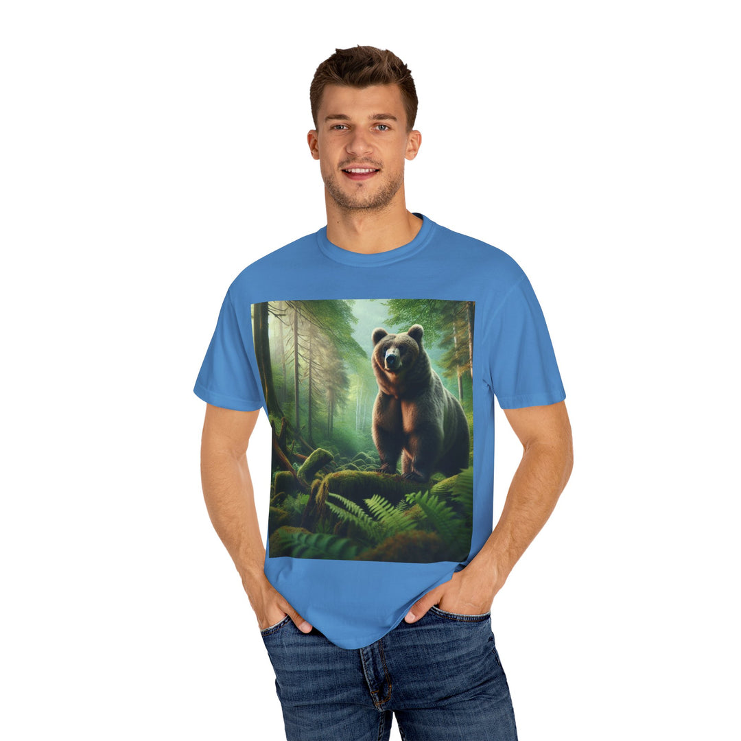 Nature-Inspired Unisex Bear Graphic Tee - Ideal for Outdoor Enthusiasts