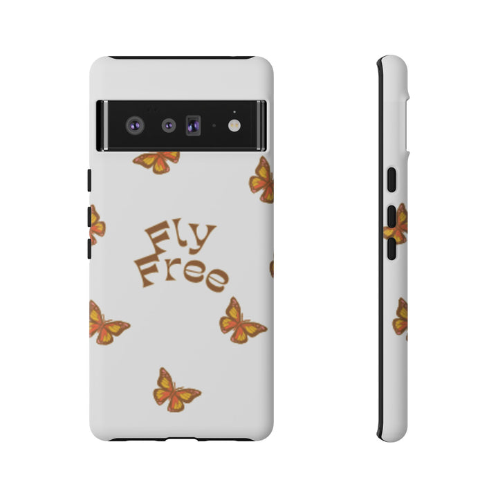 Stylish Phone Case | 'Fly Free' Butterfly Design | Unique Tough Cases