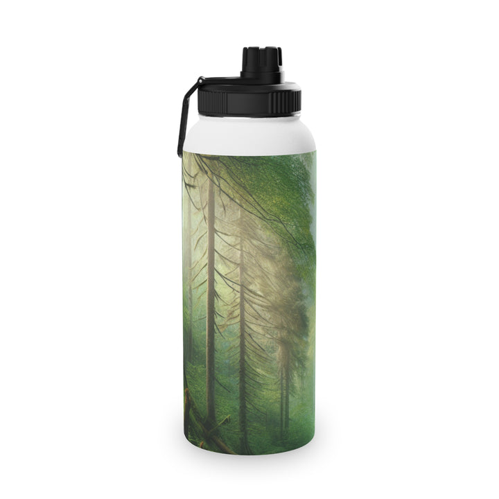 Bear Forest Adventure Stainless Steel Water Bottle with Sports Lid