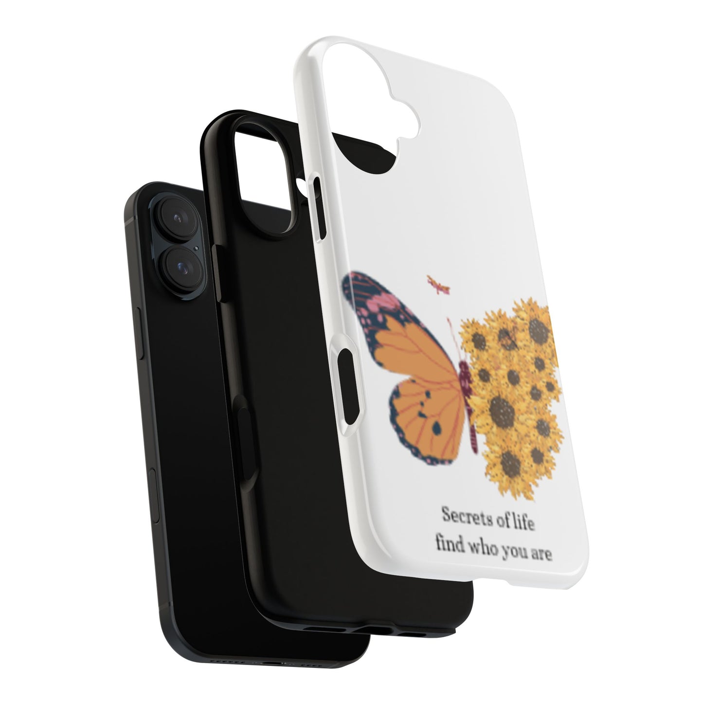 Butterfly & Sunflower Phone Case - "Secrets of Life" Design