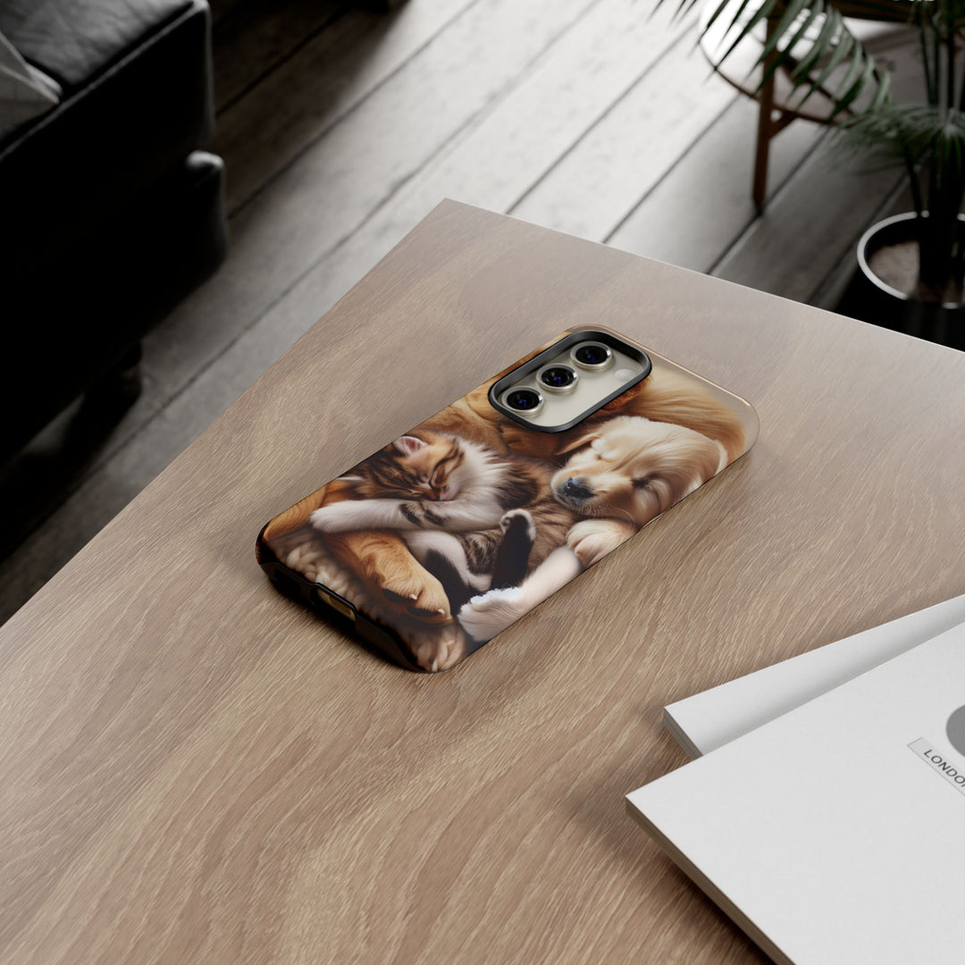Cute Pets Phone Case - Adorable Dog and Cat Design for Animal Lovers