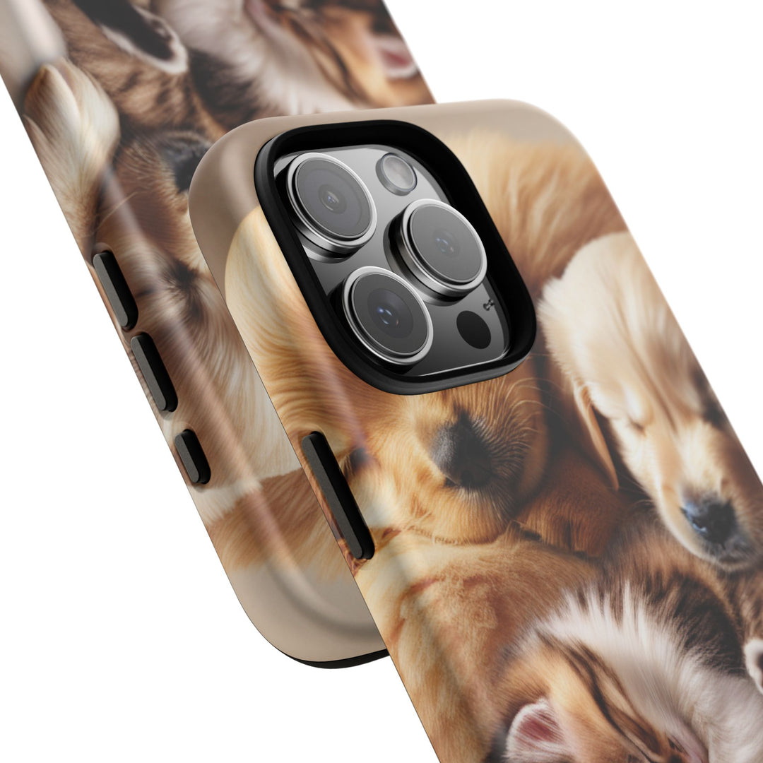 Cute Pets Phone Case - Adorable Dog and Cat Design for Animal Lovers
