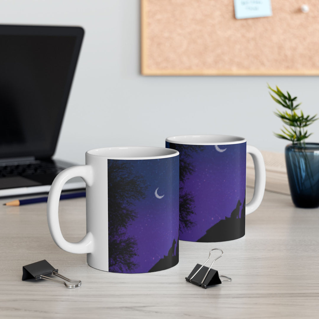 Starry Night Ceramic Mug - 11oz & 15oz | Perfect for Stargazers & Coffee Lovers