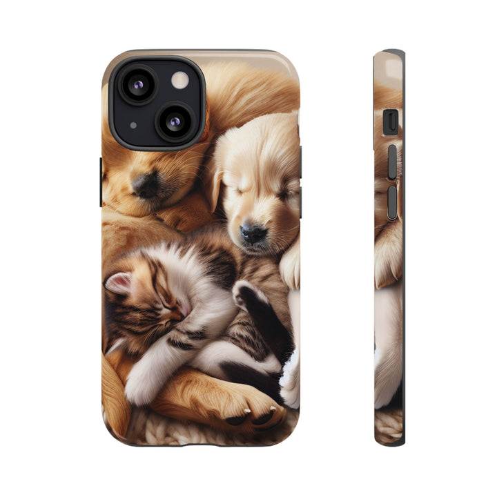 Cute Pets Phone Case - Adorable Dog and Cat Design for Animal Lovers