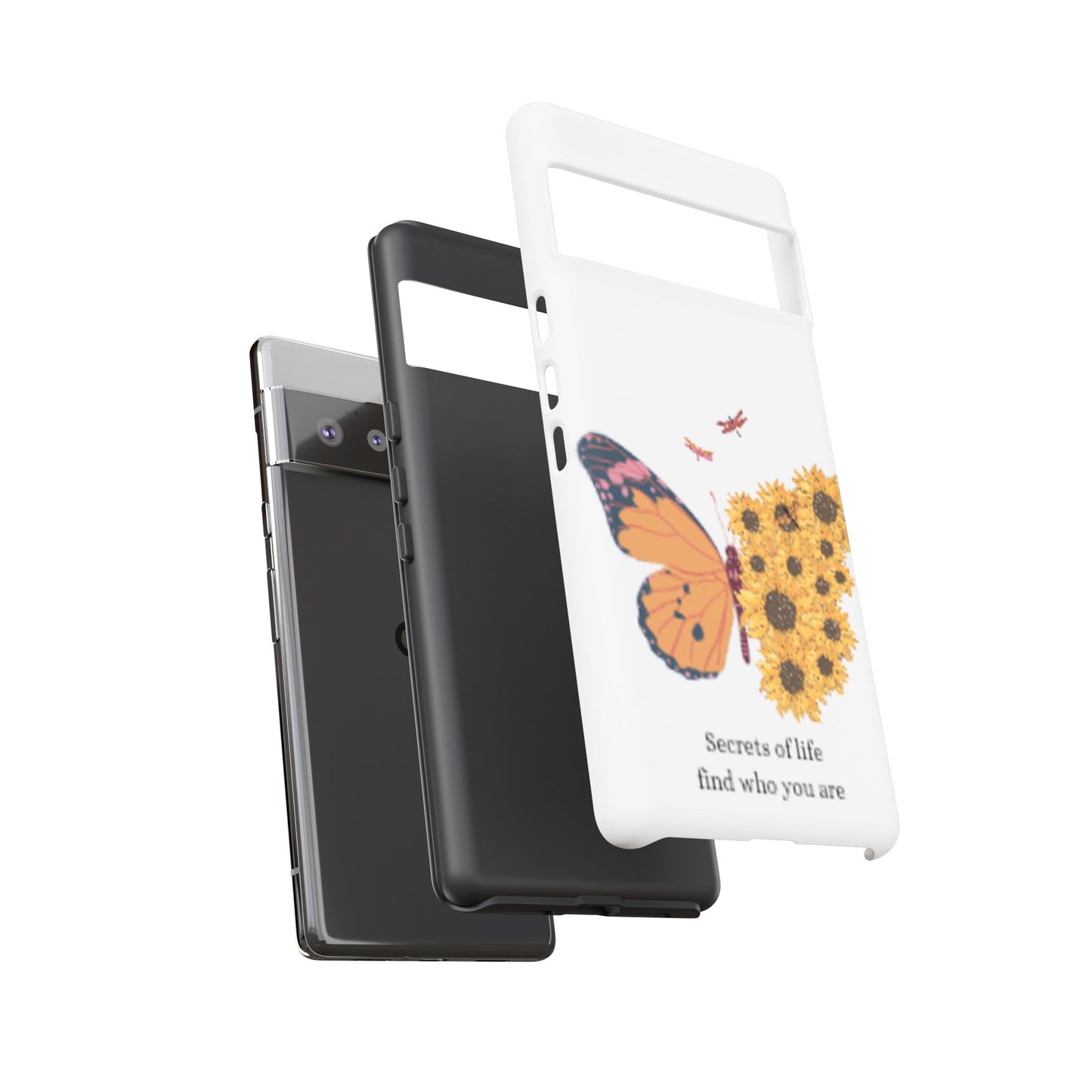 Butterfly & Sunflower Phone Case - "Secrets of Life" Design